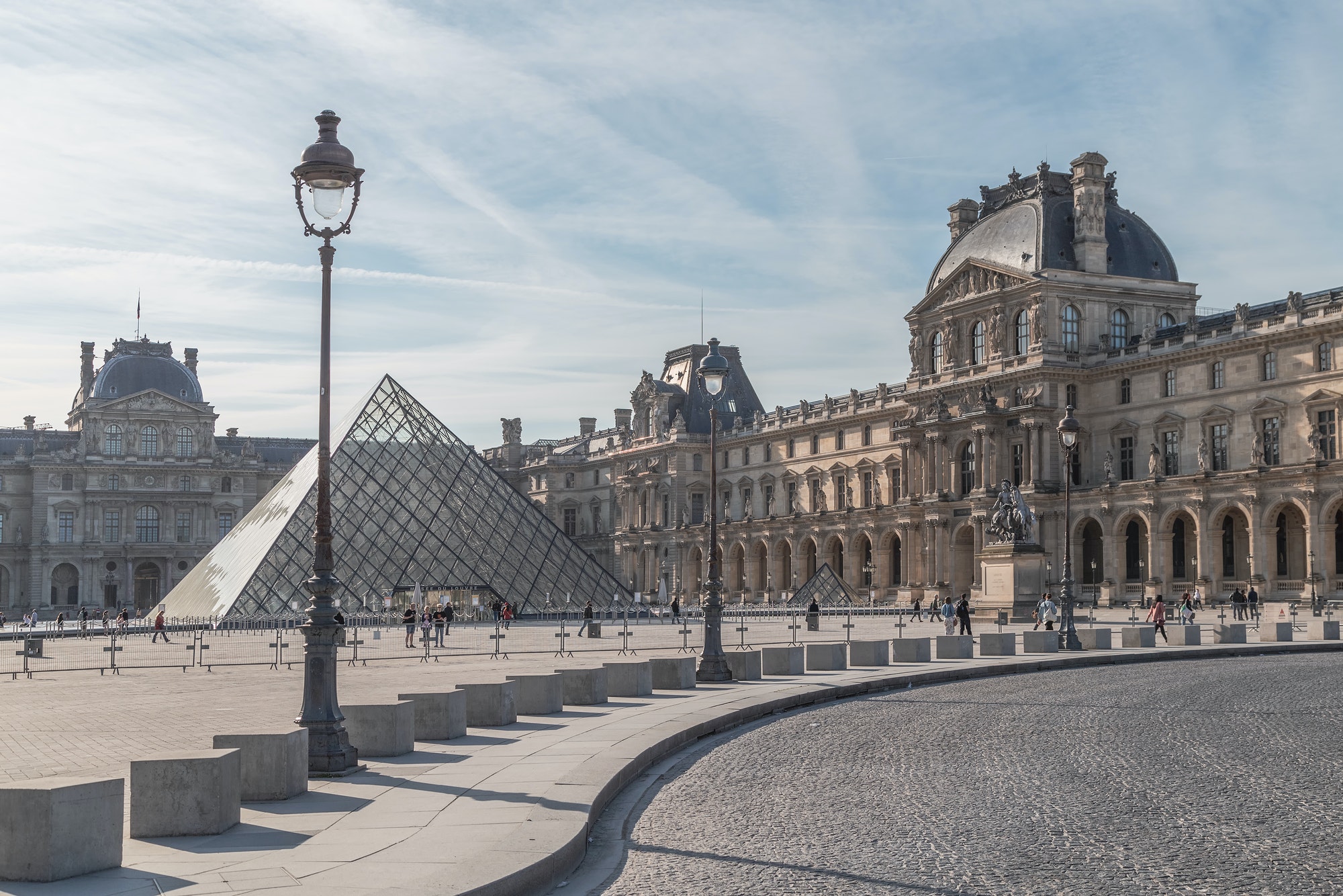 The Louvre in Paris, the largest museum in the world