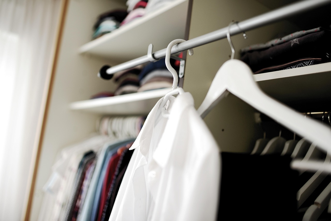 wardrobe, coat hanger, dressing room, garment racks, fashion, closet, garments, hangers, clothes, clothing, closet, clos