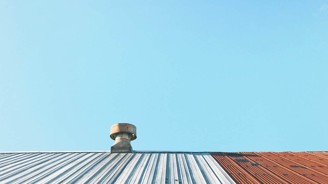 roof, skyscraper, nature, steel, exhaust, fan, sky