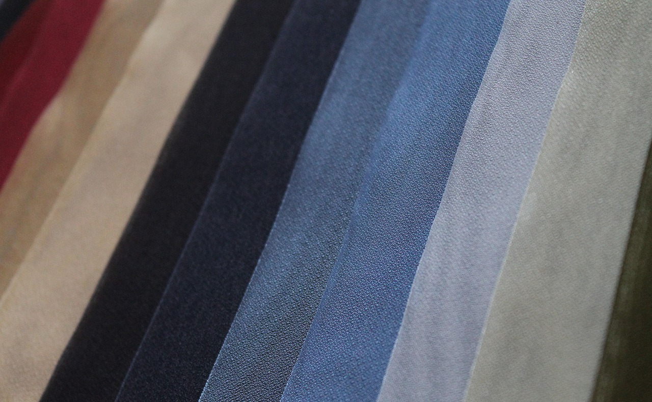 trimming, multicolored, gradient, pieces, fabric, material, artificial, colors, green, beige, white, blue, red, burgundy